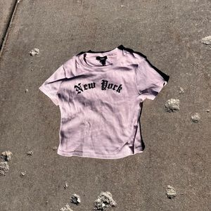 FOREVER 21 NY BABY TEE